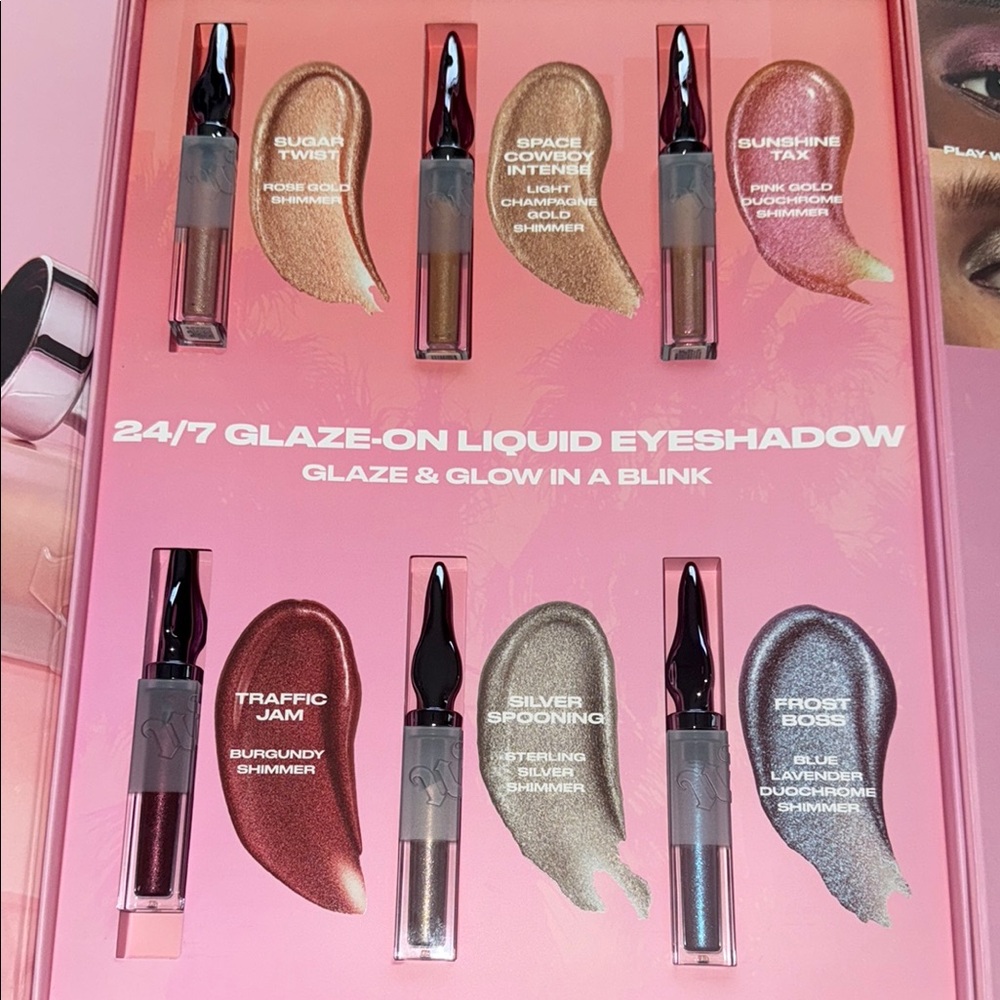 Urban Decay Pink and Gold Liquid Eyeshadow Collection